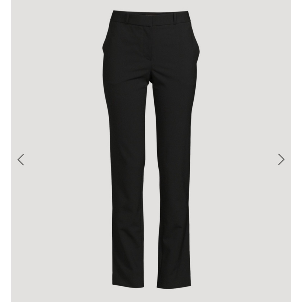 THE ROW Black Franklin Stretch Wool Pants 12 NWT